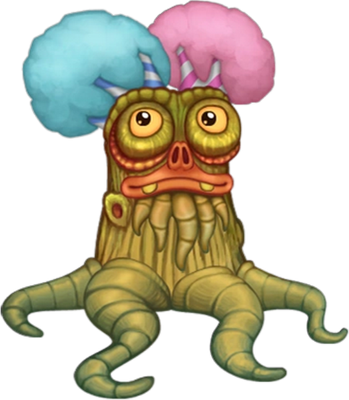Oaktopus [My Singing Monsters] - nature - environnement - smiley émoticône émoji cartoon clipart illustration - artémotic