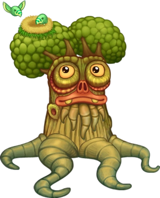 Oaktopus [My Singing Monsters] - nature - environnement - smiley émoticône émoji cartoon clipart illustration - artémotic