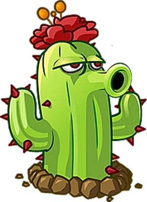 cactus [Plants vs Zombies] - nature - environnement - smiley émoticône émoji cartoon clipart illustration - artémotic