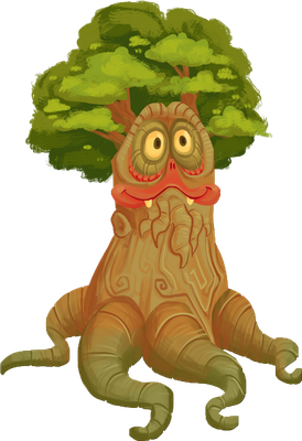 Oaktopus [My Singing Monsters] - nature - environnement - smiley émoticône émoji cartoon clipart illustration - artémotic