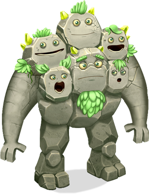 Quarrister [My Singing Monsters] - nature - environnement - smiley émoticône émoji cartoon clipart illustration - artémotic