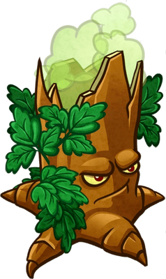 arbre [Plants vs Zombies] - nature - environnement - smiley émoticône émoji cartoon clipart illustration - artémotic