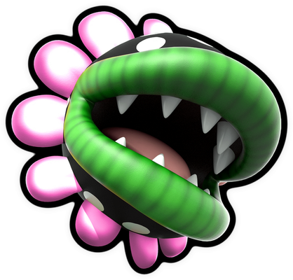 Petey Piranha [Super Mario] - nature - environnement - smiley émoticône émoji cartoon clipart illustration - artémotic