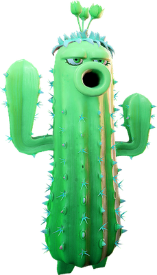 cactus [Plants vs Zombies] - nature - environnement - smiley émoticône émoji cartoon clipart illustration - artémotic