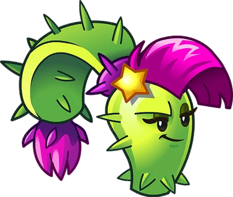 cactus [Plants vs Zombies] - nature - environnement - smiley émoticône émoji cartoon clipart illustration - artémotic