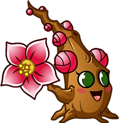 arbre [Plants vs Zombies] - nature - environnement - smiley émoticône émoji cartoon clipart illustration - artémotic