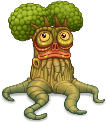 Oaktopus [My Singing Monsters] - nature - environnement - smiley émoticône émoji cartoon clipart illustration - artémotic