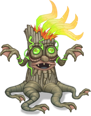 Oaktopus [My Singing Monsters] - nature - environnement - smiley émoticône émoji cartoon clipart illustration - artémotic