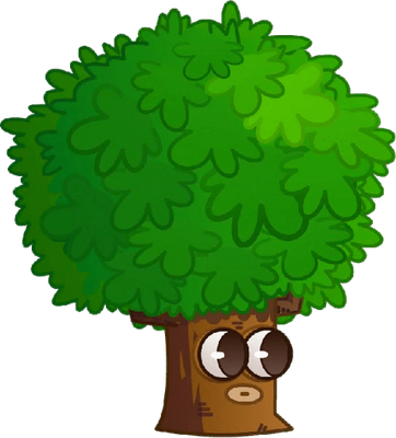 arbre [Plants vs Zombies] - nature - environnement - smiley émoticône émoji cartoon clipart illustration - artémotic