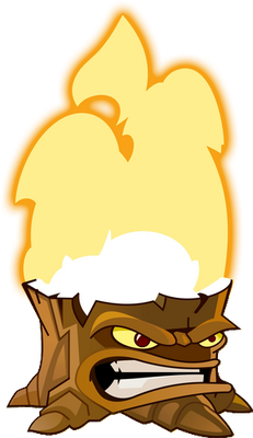 arbre [Plants vs Zombies] - nature - environnement - smiley émoticône émoji cartoon clipart illustration - artémotic