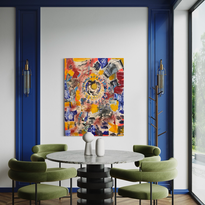 What a colorful world 0,93 x 1 m (4.100 Euro)