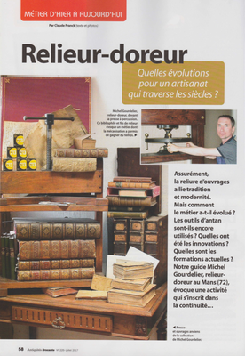 ANTIQUITÉS BROCANTE PAGE 58 - RELIURE GOURDELIER -Droits réservés