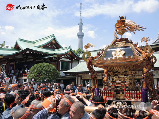 亀戸天神社例大祭：十六番〈両国小泉会〉2014.08.24　　Ⓒreal Japan'on!：ktj14-031