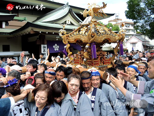 亀戸天神社例大祭：二十三番〈江東橋二丁目〉2014.08.24　　Ⓒreal Japan'on!：ktj14-045