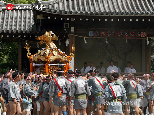亀戸天神社例大祭：十七番〈両四天神講〉2014.08.24　　Ⓒreal Japan'on!：ktj14-035