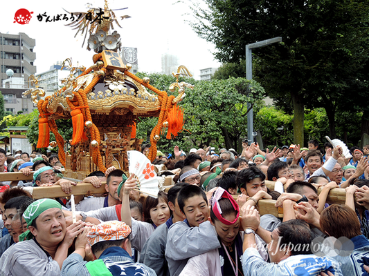亀戸天神社例大祭：八番〈菊川一丁目〉2014.08.24　　Ⓒreal Japan'on!：ktj14-018