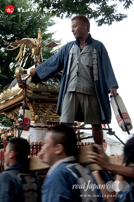 与野夏祭り：氷川神社境内渡御〈上町〉＠2014.07.19