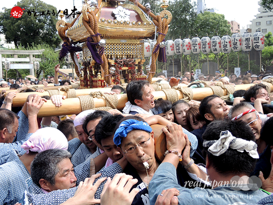 亀戸天神社例大祭：二十五番〈江東橋四丁目〉2014.08.24　　Ⓒreal Japan'on!：ktj14-049