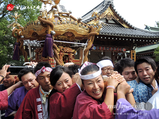 亀戸天神社例大祭：二十二番〈亀一天神講〉2014.08.24　　Ⓒreal Japan'on!：ktj14-043