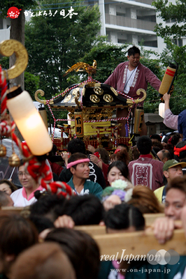 与野夏祭り：上町氷川神社境内渡御〈下町〉＠2014.07.19