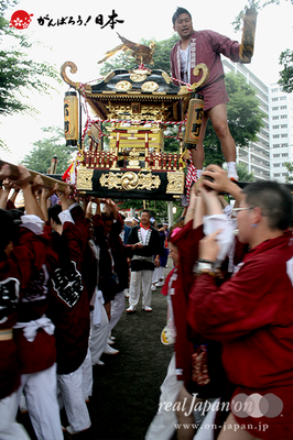 与野夏祭り：上町氷川神社境内渡御〈下町〉＠2014.07.19