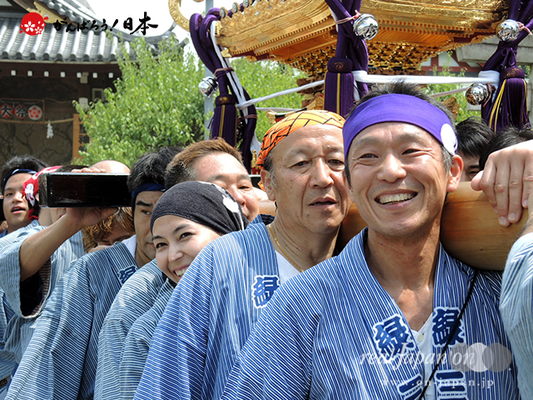 亀戸天神社例大祭：十一番〈緑三丁目〉2014.08.24　　Ⓒreal Japan'on!：ktj14-021