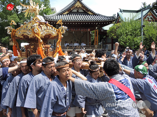 亀戸天神社例大祭：十五番〈両国相一会〉2014.08.24　　Ⓒreal Japan'on!：ktj14-028