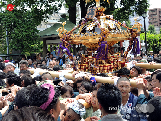 亀戸天神社例大祭：十番〈緑二丁目〉2014.08.24　　Ⓒreal Japan'on!：ktj14-019