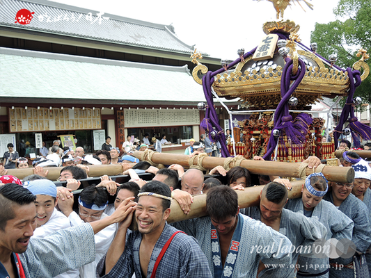 亀戸天神社例大祭：七番〈立川四丁目〉2014.08.24　　Ⓒreal Japan'on!：ktj14-016
