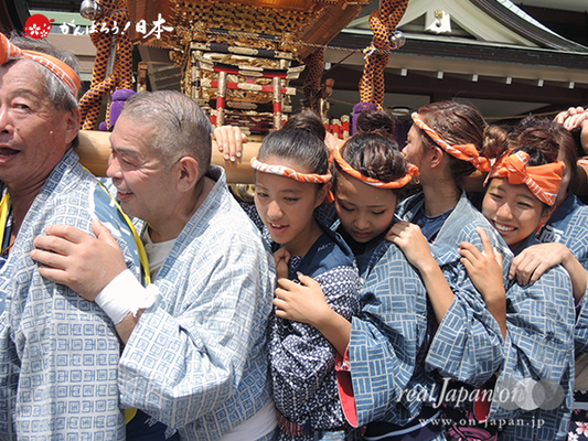 亀戸天神社例大祭：十六番〈両国小泉会〉2014.08.24　　Ⓒreal Japan'on!：ktj14-030