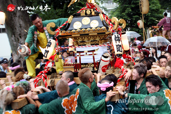 与野夏祭り：上町氷川神社境内渡御〈仲町〉＠2014.07.19