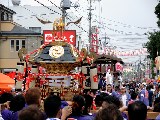 与野夏祭り：本町通り渡御〈上峰〉＠2014.07.19