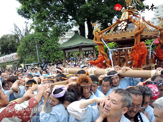 亀戸天神社例大祭：六番〈菊川三丁目〉2014.08.24　　Ⓒreal Japan'on!：ktj14-013