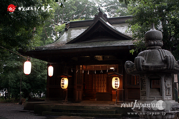 与野夏祭り：上町氷川神社社殿 ＠2014.07.19