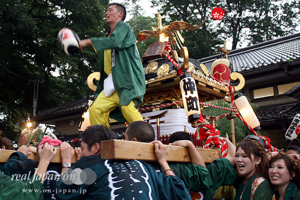 与野夏祭り：上町氷川神社境内渡御〈仲町〉＠2014.07.19