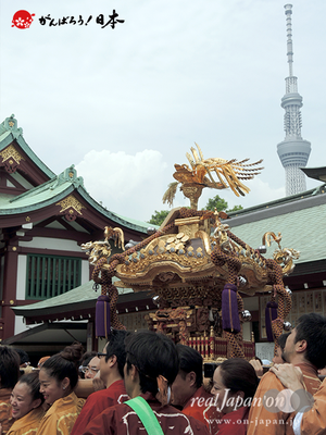 亀戸天神社例大祭：三番〈立川三丁目〉2014.08.24　　Ⓒreal Japan'on!：ktj14-007