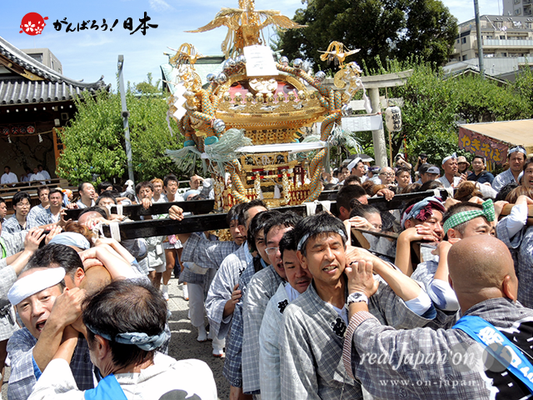 亀戸天神社例大祭：二十番〈錦四天神講〉2014.08.24　　Ⓒreal Japan'on!：ktj14-039