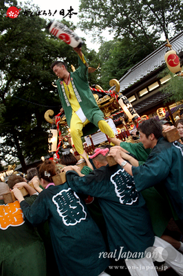 与野夏祭り：上町氷川神社境内渡御〈仲町〉＠2014.07.19