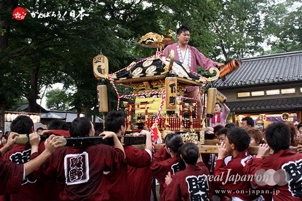 与野夏祭り：上町氷川神社境内渡御〈下町〉＠2014.07.19