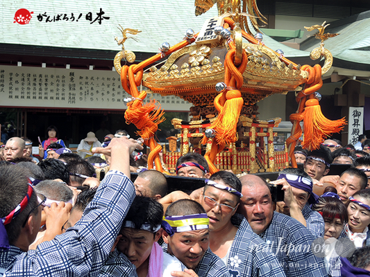 亀戸天神社例大祭：二十一番〈江東橋一丁目〉2014.08.24　　Ⓒreal Japan'on!：ktj14-042