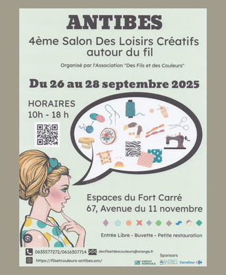 SALON DE BRODERIE - ANTIBES - AU FIL DE L YERES