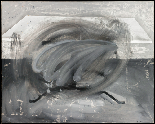 Gerhard Richter, Tisch [Table], 1962 (CR 1) Oil on canvas, 90 x 113 cm Private collection © Gerhard Richter 2025 (18102025) Photography © Jennifer Bornstein