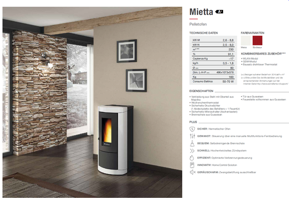 Mietta uvP ab € 3636,00