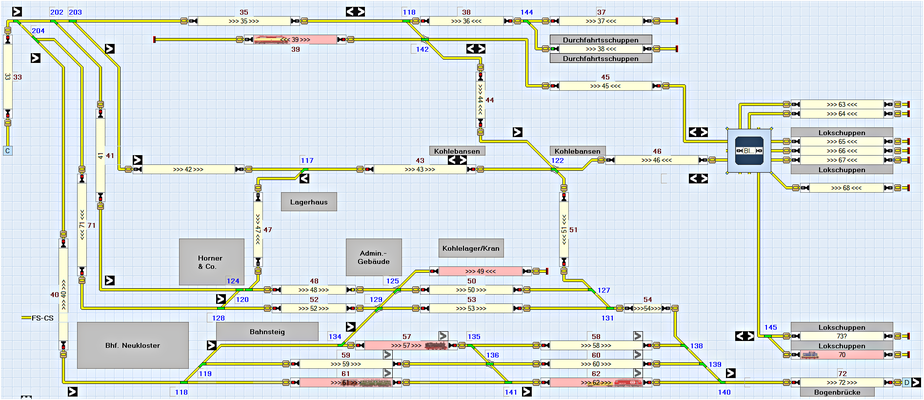 TrainControllerGold-Schaltplan «Betriebswerk».