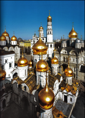 2018 | Moskau, Kreml: Kuppeln der «Kreml-Kathedralen».