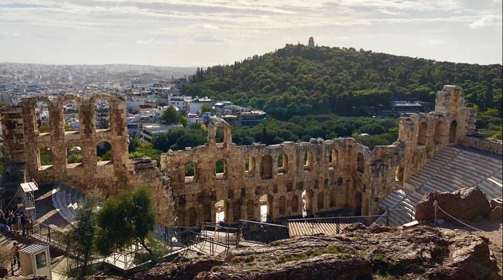 Athen '17 | «Odeon des Herodes Atticus» | Antikes Theater am Fuss des Akropolis-Felsens | Von Herodes Atticus gestiftet | Fasst 5'000 Zuschauer:innen.