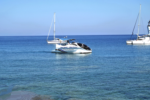 Rhodos '13 | Rhodos-Stadt: Hafenrundfahrt im Glasbodenboot.