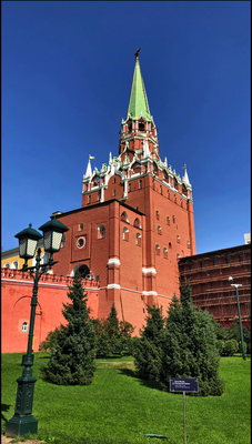 2018 | Moskau, Kreml: «Erlöserturm». 1490er Jahre. Architekt: Pietro Antonio Solari.