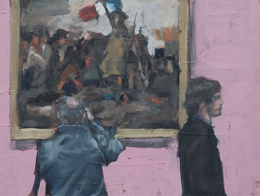 Delacroix, 2010, Öl auf Holz, 30cm X 40 cm, Privatbesitz