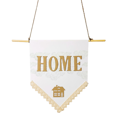 Wimpel Home beige
